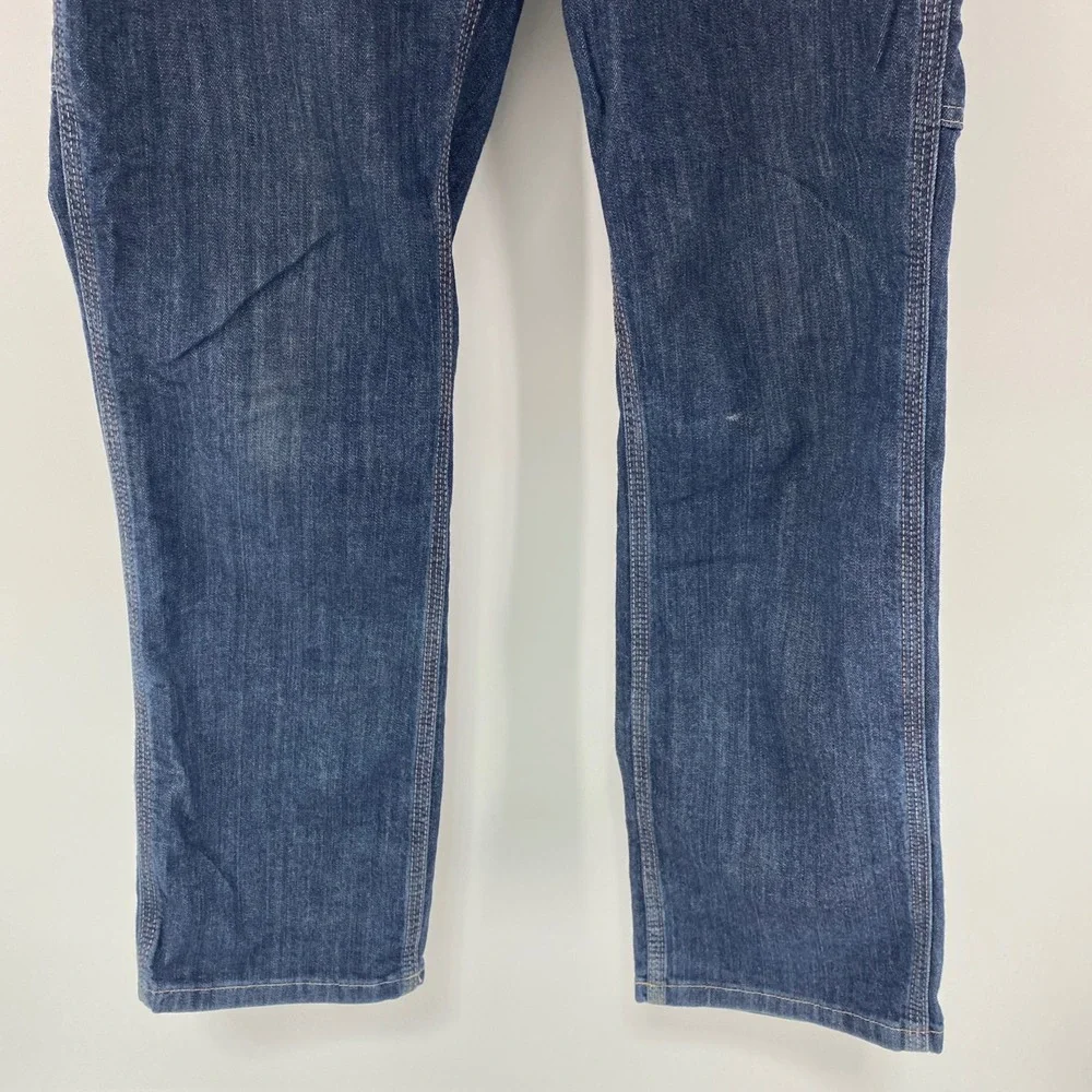 Carhartt FR Jeans Mens Tag 32x32 Fits 32x30.5 Dark Flame Resistant Work CAT 2